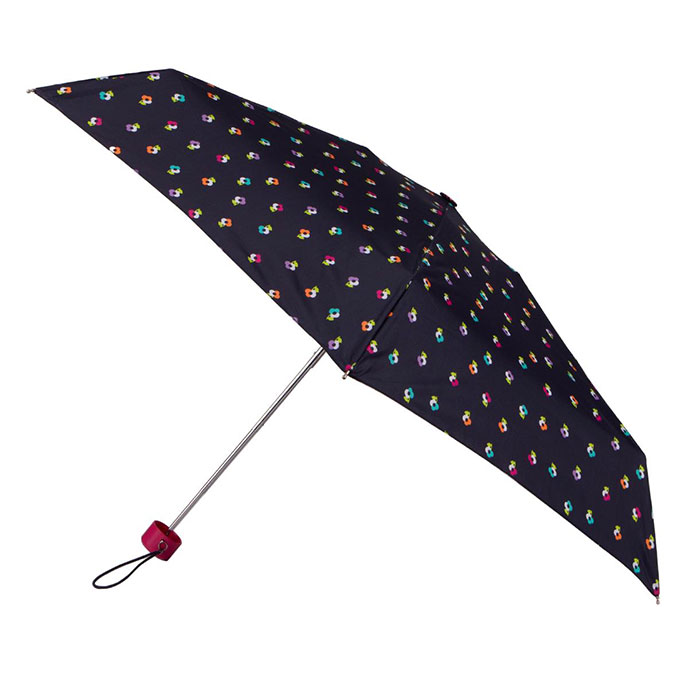 totes® Compact Round French Flowers Print Umbrella (5 Section) Extra Image 1